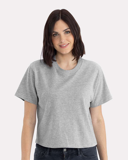Next Level Women's Heavyweight Boxy T-Shirt 7610 #colormdl_Heather Grey