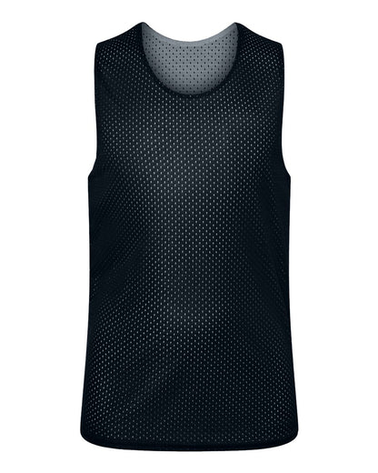 C2 Sport Youth Reversible Mesh Tank 5228 #color_Black/ White