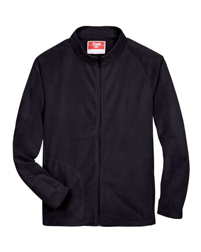 Team 365 Men's Campus Microfleece Jacket TT90 #color_Black