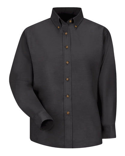Red Kap Women's Poplin Dress Shirt SP91 #color_Black