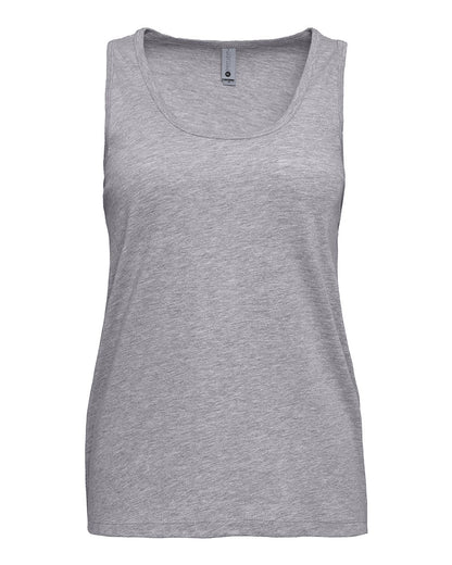 Next Level Women's Cotton Tank 3933 #color_Heather Grey
