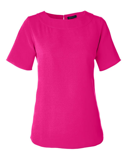 Devon & Jones Women's Perfect Fit™ Boat Neck Blouse DP613W #color_Crown Raspberry