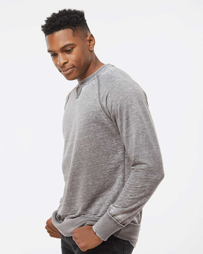 J. America Men's Vintage Zen Fleece Crewneck Sweatshirt 8920 #colormdl_Cement