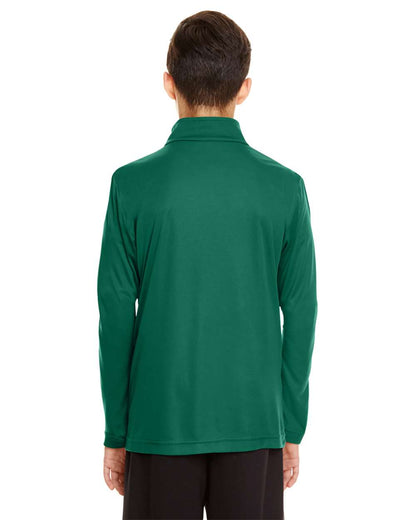 Team 365 Youth Zone Performance Quarter-Zip Pullover TT31Y #colormdl_Sport Forest