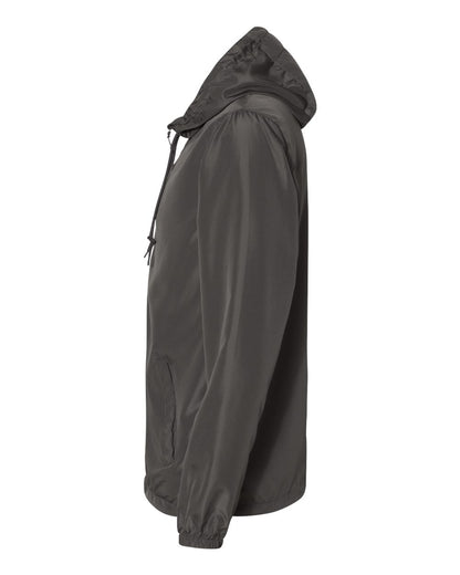 Independent Trading Co. Men's Lightweight Windbreaker Full-Zip Jacket EXP54LWZ #color_Graphite