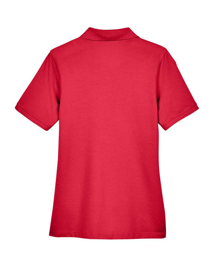 Harriton Women's Easy Blend Polo M265W #color_Red