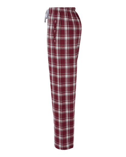 Boxercraft Women's Haley Flannel Pants BW6620 #color_Heritage Maroon Plaid