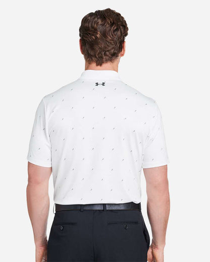 Under Armour Men's 3.0 Printed Performance Polo 1377377 #colormdl_White/ Black