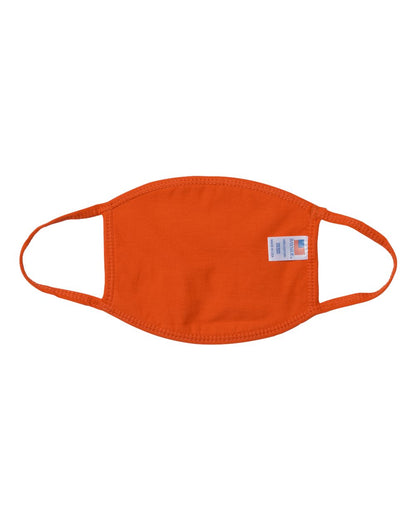Bayside USA-Made 100% Cotton Face Mask 1900 #color_Orange