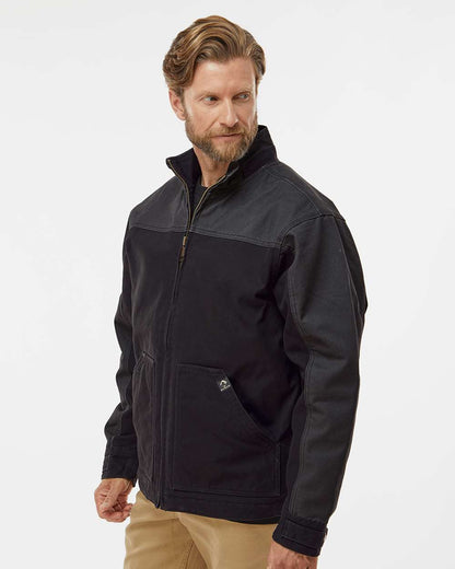 DRI DUCK Horizon Two-Tone Boulder Cloth™ Canvas Jacket Tall Size 5089T #colormdl_Black/ Charcoal