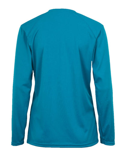 Badger Women's B-Core Long Sleeve T-Shirt 4164 #color_Electric Blue