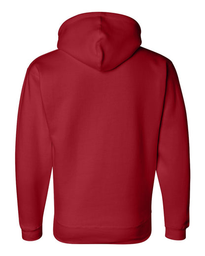 J. America Men's Premium Hooded Sweatshirt 8824 #color_Red