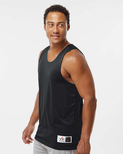 Alleson Athletic Reversible Tank 506CR #colormdl_Black/ White