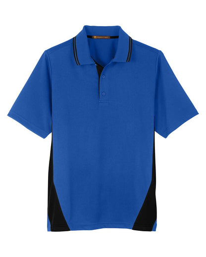 Harriton Men's Flash Snag Protection Plus IL Colorblock Polo M386 #color_True Royal/ Black