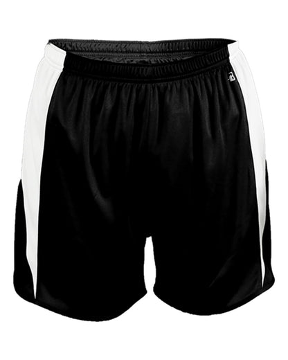 Alleson Athletic Men's Stride Shorts 7273 #color_Black/ White