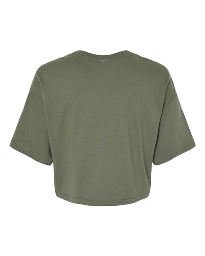 BELLA + CANVAS Women's Jersey Crop Tee 6482 #color_Military Green