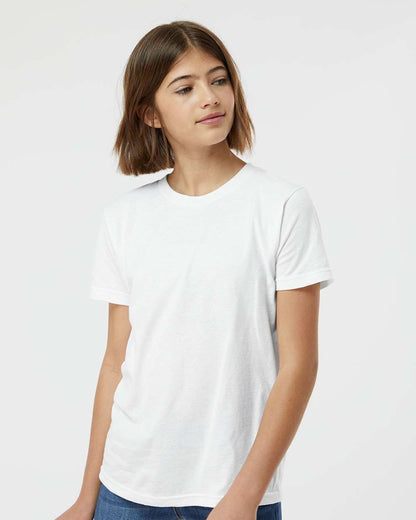 Tultex Youth Fine Jersey T-Shirt 235 #colormdl_White