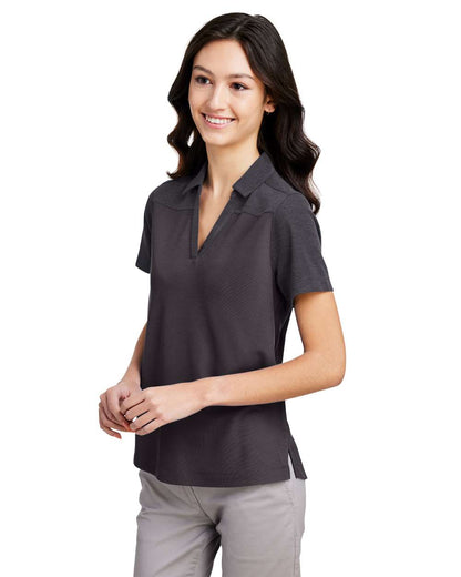 CORE365 Women's Fusion ChromaSoft™ Colorblock Polo CE112CW #colormdl_Carbon/ Carbon Heather