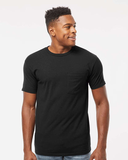 Tultex Heavyweight Jersey Pocket T-Shirt 293 #colormdl_Black