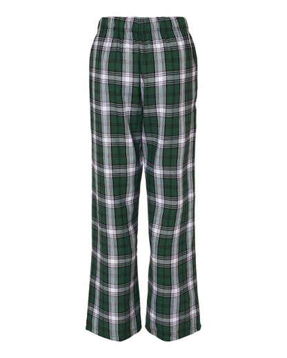 Boxercraft Youth Flannel Pants BY6624 #color_Green/ White