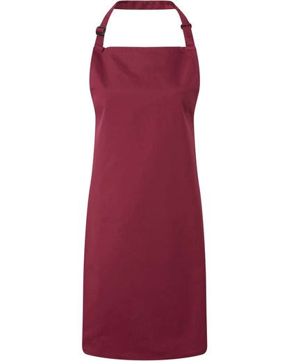 Artisan Collection by Reprime Recycled Bib Apron RP150 #color_Burgundy