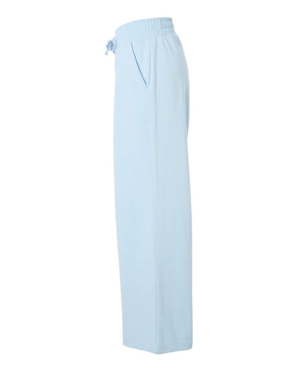 American Apparel Women's French Terry Wide Leg Pants FTP00 #color_Powder Blue