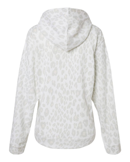 J. America Men's Triblend Fleece Hooded Sweatshirt 8871 #color_Snow Leopard Triblend