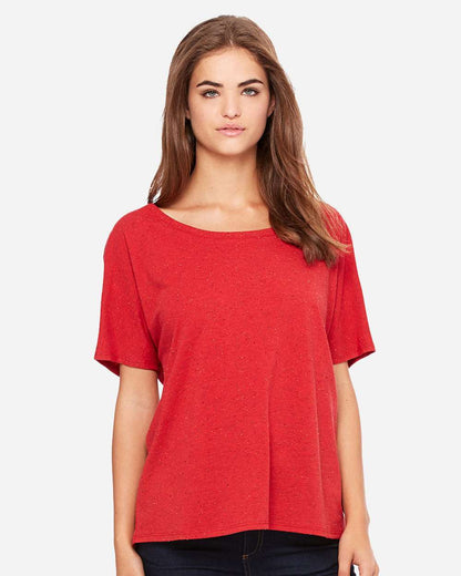 BELLA + CANVAS Women’s Slouchy Tee 8816 #colormdl_Red Speckled