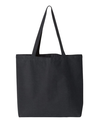 Liberty Bags Seaside Pigment-Dyed Large Tote 8507 #color_Washed Black