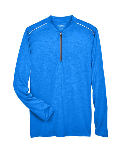 CORE365 Men's Kinetic Performance Quarter-Zip Pullover CE401 #color_True Royal/ Carbon