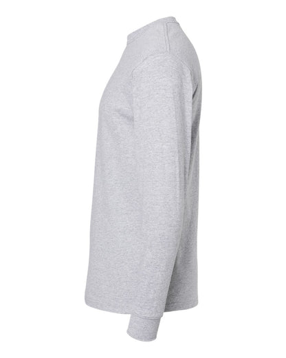 M&O Unisex Gold Soft Touch Long Sleeve T-Shirt 4820 #color_Athletic Grey