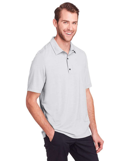 North End Men's JAQ Snap-Up Stretch Performance Polo NE100 #colormdl_Platinum