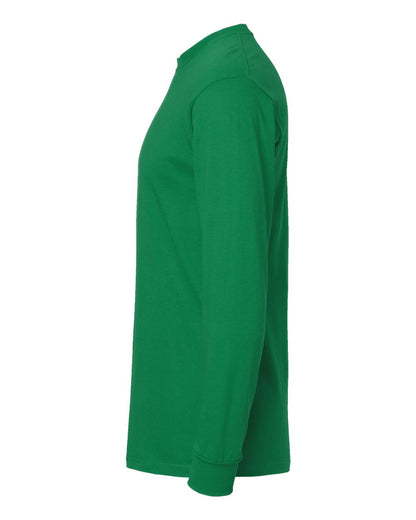M&O Unisex Gold Soft Touch Long Sleeve T-Shirt 4820 #color_Fine Kelly Green