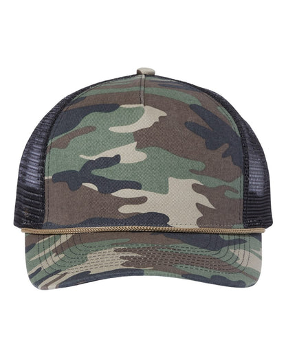 DRI DUCK Retro Rope Cap 3012 #color_Camo/ Black/ Khaki