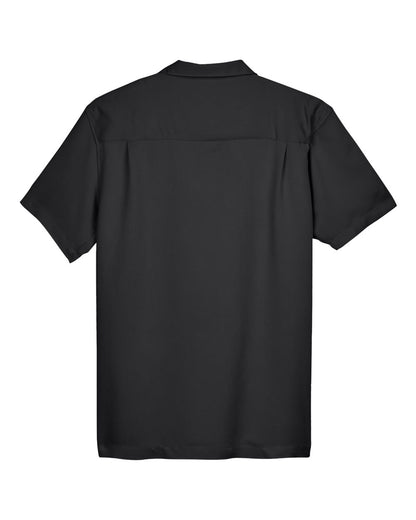 Harriton Men's Bahama Cord Camp Shirt M570 #color_Black