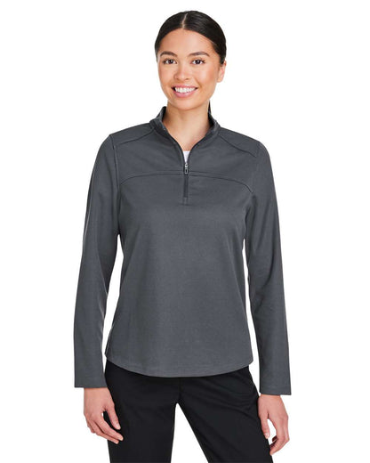 North End Women's Express Tech Performance Pique Quarter-Zip Pullover NE412W #colormdl_Carbon