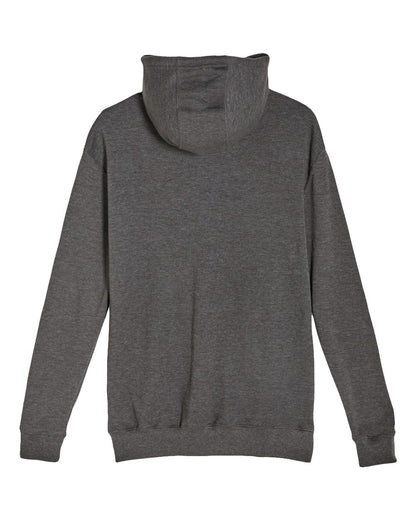 Lane Seven Unisex French Terry Pullover Hooded Sweatshirt LS13001 #color_Heather Charcoal