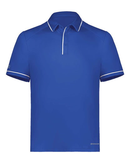 Holloway Men's CoolCore® Polo 222518 #color_Royal/ White