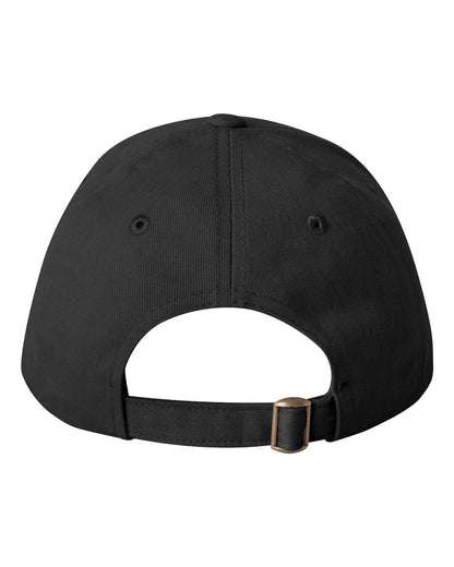 Valucap Heavy Brushed Twill Structured Cap 9910 #color_Black