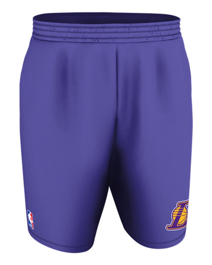 Alleson Athletic Youth NBA Logo'd Game Shorts A205LY #color_Los Angeles Lakers