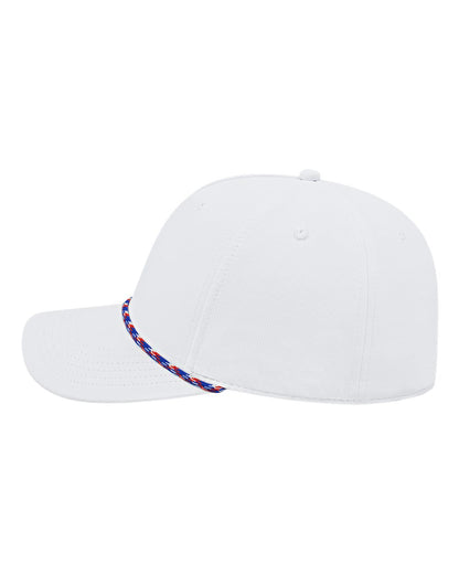 CAP AMERICA Athletic Rope Cap i7256 #color_White-Red/ White/ Royal