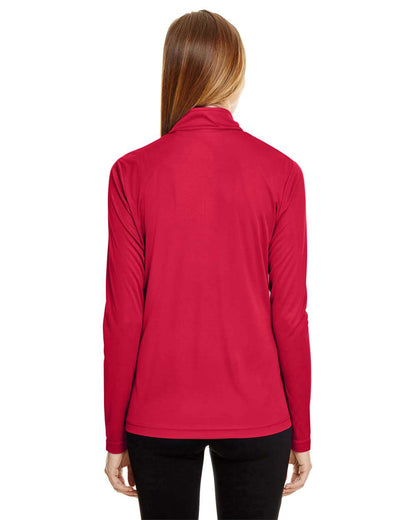 Team 365 Women's Zone Performance Quarter-Zip Pullover TT31W #colormdl_Sport Red