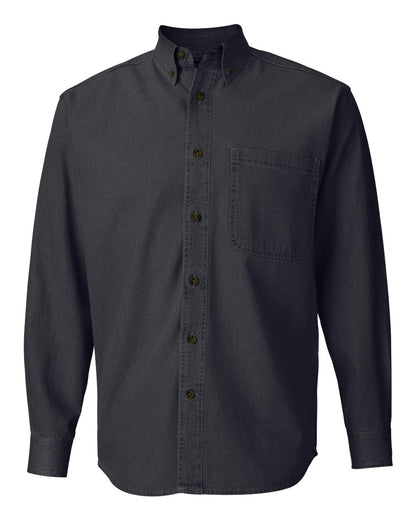 Sierra Pacific Men's Denim Shirt 3211 #color_Black Denim