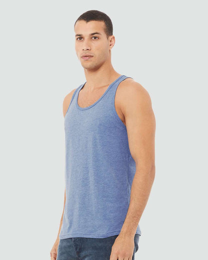 BELLA + CANVAS Triblend Tank 3484 #colormdl_Blue Triblend