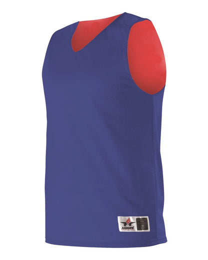 Alleson Athletic Youth Reversible Mesh Tank 560RY #color_Royal/ Red