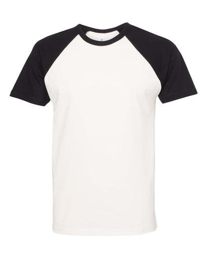 Next Level Cotton Raglan T-Shirt 3650 #color_Black/ Natural