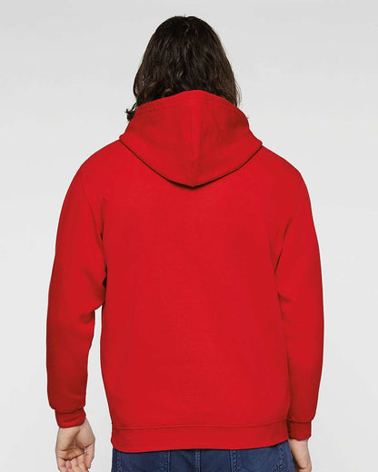 LAT Unisex Elevated Fleece Hoodie Sweatshirt 6926 #colormdl_Red