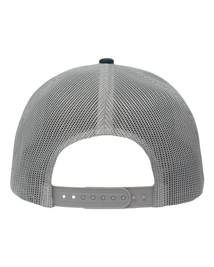 Sportsman Modern Five-Panel Trucker Fit Cap SP1550 #color_Navy/ Grey