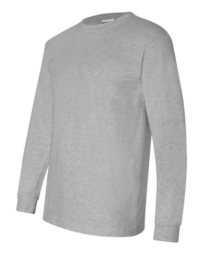 Bayside USA-Made Long Sleeve T-Shirt 6100 #color_Dark Ash