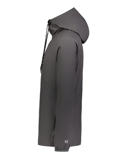 Russell Athletic Unisex Legend Hooded Quarter-Zip Pullover R20DSM #color_Stealth